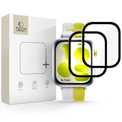 Tech-Protect Glass Flex+ 2er-Pack Hybridglas für Huawei Watch Fit 5 – Schwarz