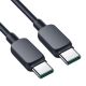 3. Joyroom Multi-Color Serie A14 USB-C / USB-C 60W Kabel 1,2 m - Schwarz