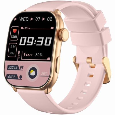 3. GRAVITY GT28-6 Damen-Smartwatch-Armband + Armband Roségold-Pink