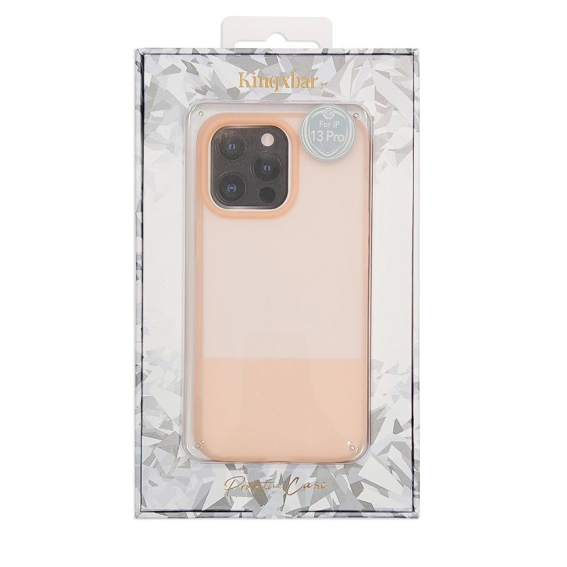 5. Kingxbar Plain Series Hülle für iPhone 13 Pro Max Silikonhülle Pink