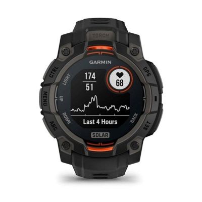 4. GARMIN Instinct 3 45mm SOLAR Schwarze Smartwatch