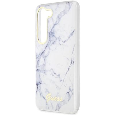 6. Guess GUHCS23MPCUMAH S23+ S916 weiß/weißes Hardcase Marble