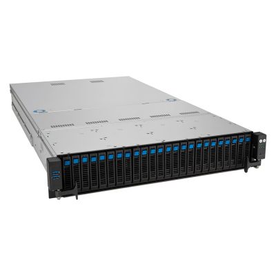 2. Asus Rack-Plattform (2U) RS521A-E12-RS24U AMD Epyc 9005/9004 (16x NVMe/8x SATA HS, 2xM.2, 2x1Gbe, IPMI, 1+1 2000W)