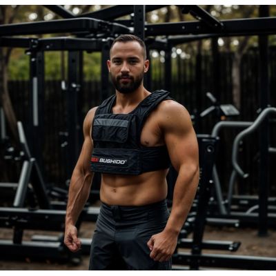 6. Gewichtstrainingsweste, 6 Einsätze (leer)