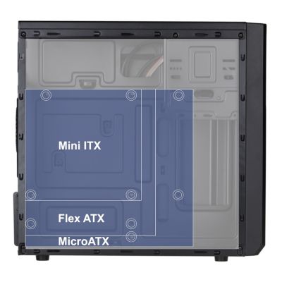 5. AKYGA MICRO TOWER ATX GEHÄUSE AK17BK