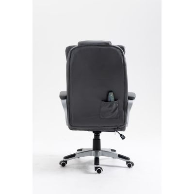 10. Activejet beheizter Massage-Bürostuhl YK7304 Grau
