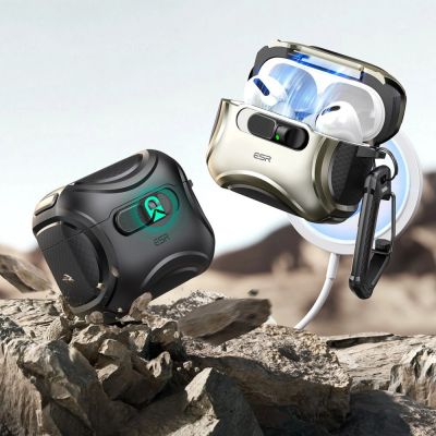 5. ESR Cyber ​​FlickLock MagSafe Hülle für AirPods Pro 3 – Schwarz