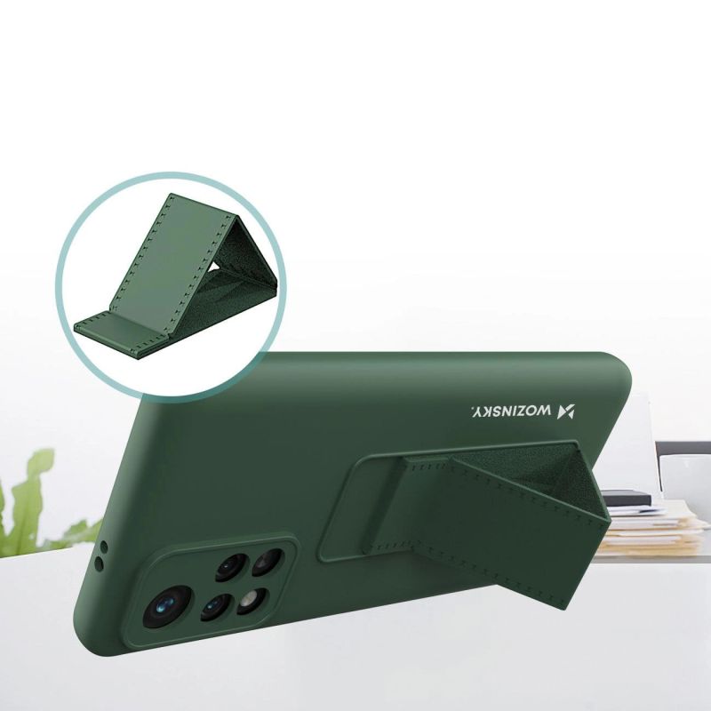 5. Wozinsky Kickstand Case Silikonhülle mit Ständer Xiaomi Redmi 10 Hülle Marineblau