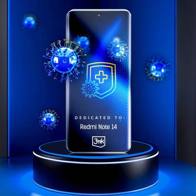 2. Antibakterielle Schutzfolie 3mk SilverProtection+ für Xiaomi Redmi Note 14 4G