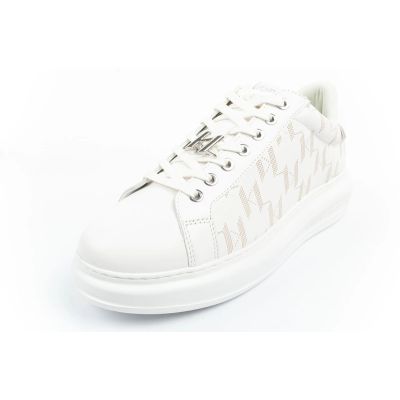 12. Karl Lagerfeld Kapri Herrenschuhe Sneakers Naturleder weiß
