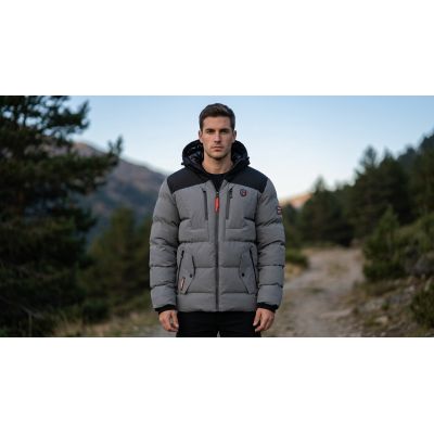 6. Herrenparka Geographical Norway CACHOT GREY DB MEN 068 (WA1698H/GN-GREY)