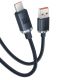 12. Baseus Crystal Shine Series Kabel USB-Kabel für schnelles Aufladen und Datenübertragung USB Typ A - USB Typ C 100 W 1,2 m blau (CAJY000403)