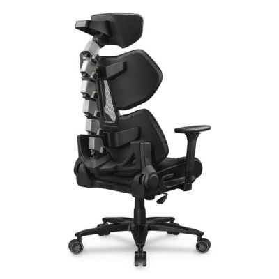 2. COUGAR Terminator Elite Gaming-Stuhl, gepolsterter Sitz, Schwarz, Silber