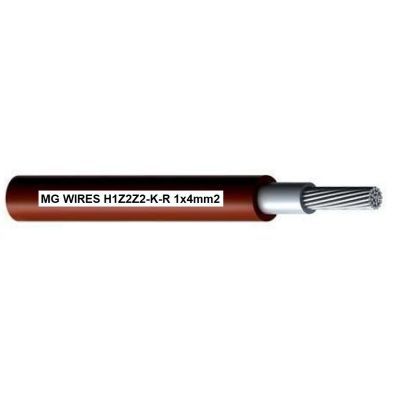 Photovoltaikkabel // MG Wires // 1x4mm², 0,6/1kV rot H1Z2Z2-KR-4mm2 RD, 500m Spule