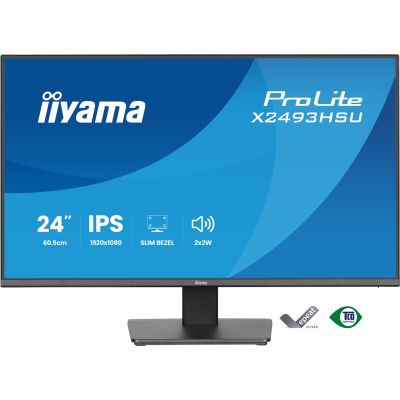 16. iiyama ProLite X2493HSU-B1 Computermonitor 60,5 cm (23,8") 1920 x 1080 px Full HD LED Schwarz