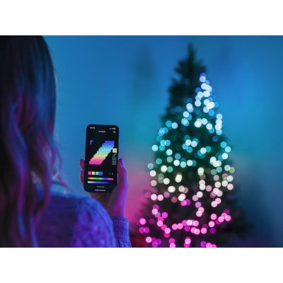 4. Twinkly Strings – 750 RGB-Lichterkette, schwarzes Kabel, Steckertyp F