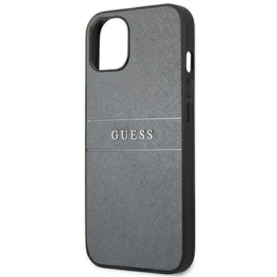 6. Guess GUHCP13SPSASBGR iPhone 13 mini 5,4" grau/graues Saffiano-Armband