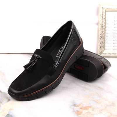 16. Rieker W RKR395 schwarze Keilschuhe