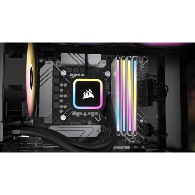 5. Corsair 32 GB PC 7000 CL34 DDR5-Speicherkit, 2 x 16 GB, Dominator T RGB Weiß, Einzelhandel