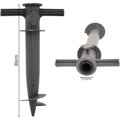 7. Schirmständer 30x17x6cm Grau