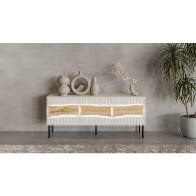 5. INSERTO 3D-TV-Schrank 143,5 x 40 x 61,5 cm, Kaschmir + LED