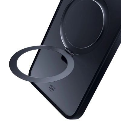 5. 3mk Smoke Case Mag&Stand Hülle für Apple iPhone 15 plus – Schwarz