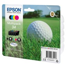 Epson Golfball-Multipack, 4 Farben, 34 DURABrite Ultra Tinte