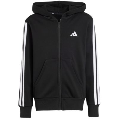 10. adidas Essentials Full-Zip Kinder-Sweatshirt Schwarz und Weiß JD6494