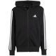 10. adidas Essentials Full-Zip Kinder-Sweatshirt Schwarz und Weiß JD6494
