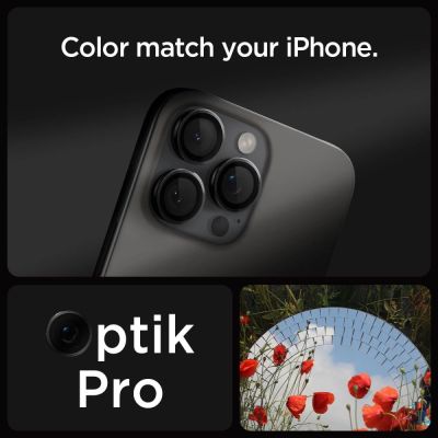 14. Spigen Glas.tR EZ Fit Optik Kameraschutz für iPhone 14 Pro / Pro Max / 15 Pro / Pro Max / 16 Pro / Pro Max 17 Pro / 17 Pro Max - Schwarz 2 Stk.