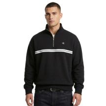 Calvin Klein Fleece-Kapuzenpullover mit Reißverschluss und Logo-Band, Schwarz - LZ04RE285G-UB1