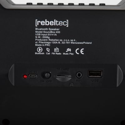 8. Rebeltec SoundBox 400 Bluetooth/FM/USB-Lautsprecher