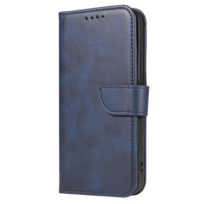 2. Magnet Case elegante Hülle mit Überschlag und Standfunktion für Samsung Galaxy A73 blau
