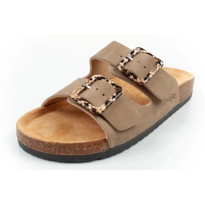 3. Lee Cooper Damen-Slipper, khaki, bequem, leicht