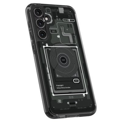 7. Spigen Ultra Hybrid-Hülle für Samsung Galaxy S23 FE – Dunkelgrau (Zero One-Muster)