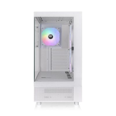 2. THERMALTAKE View 270 Plus TG ARGB Mid-Tower E-ATX-Gehäuse mit Sichtfenster, Weiß