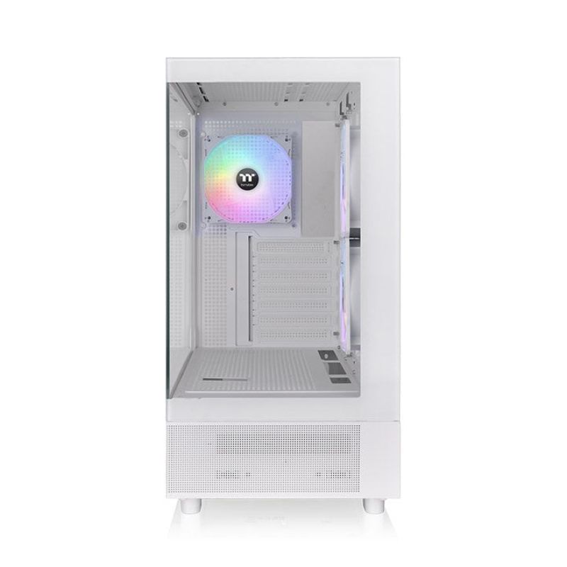 2. THERMALTAKE View 270 Plus TG ARGB Mid-Tower E-ATX-Gehäuse mit Sichtfenster, Weiß