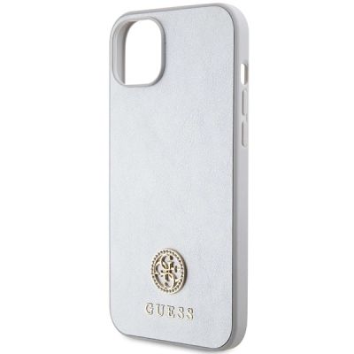 6. Guess GUHCP15MPS4DGPS iPhone 15 Plus 6,7" Silber/Silber Hardcase Strass Metall Logo