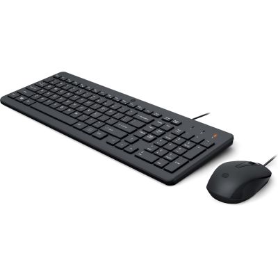 6. HP 150 Kabelgebundenes Maus- und Tastaturset, Schwarz, Deutsches Layout, 240J7AA#ABD