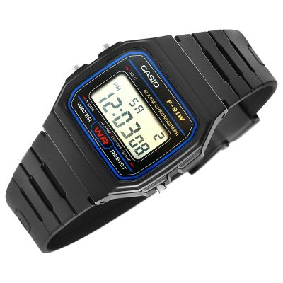 3. Herrenuhr CASIO F-91W-1YEG + Box