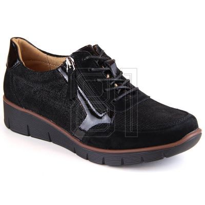 11. Filippo W PAW467 schwarze Keilschuhe aus Leder