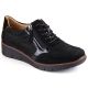 11. Filippo W PAW467 schwarze Keilschuhe aus Leder