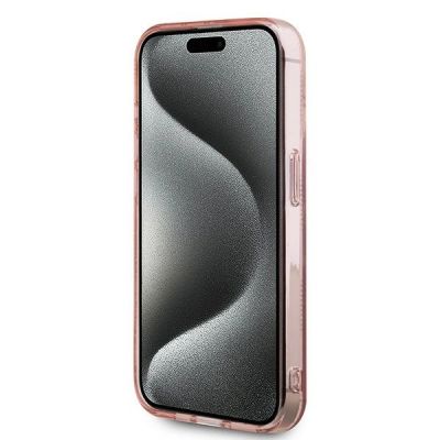5. Karl Lagerfeld IML Choupette Head & Monogram Hülle für iPhone 15 Pro Max – Rosa