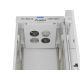 16. LANBERG Standschrank 19" 42U 600x600 Graue Glastür LCD (Flatpack) V2