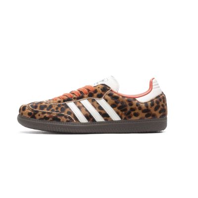 Adidas Samba OG W Leopard Gebraucht Rot Schuhe JI2734