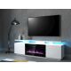 2. EVA TV-Schrank mit Elektrokamin, 180 x 40 x 52 cm, weiß/weiß glänzend