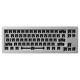 AKKO MonsGeek M7 VIA Barebone Kit Silberne Tastatur