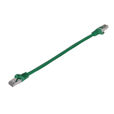Patchkabel Kat. 6 FTP 0,25 m Grün Fluke bestanden Lanberg 10er-Pack
