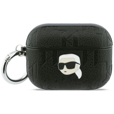 Karl Lagerfeld Monogram Karl Head Hülle für AirPods Pro 3 - Schwarz