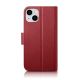 2. iCarer Wallet Case 2in1 Cover iPhone 14 Plus Anti-RFID Leder Flip Cover Rot (WMI14220727-RD)